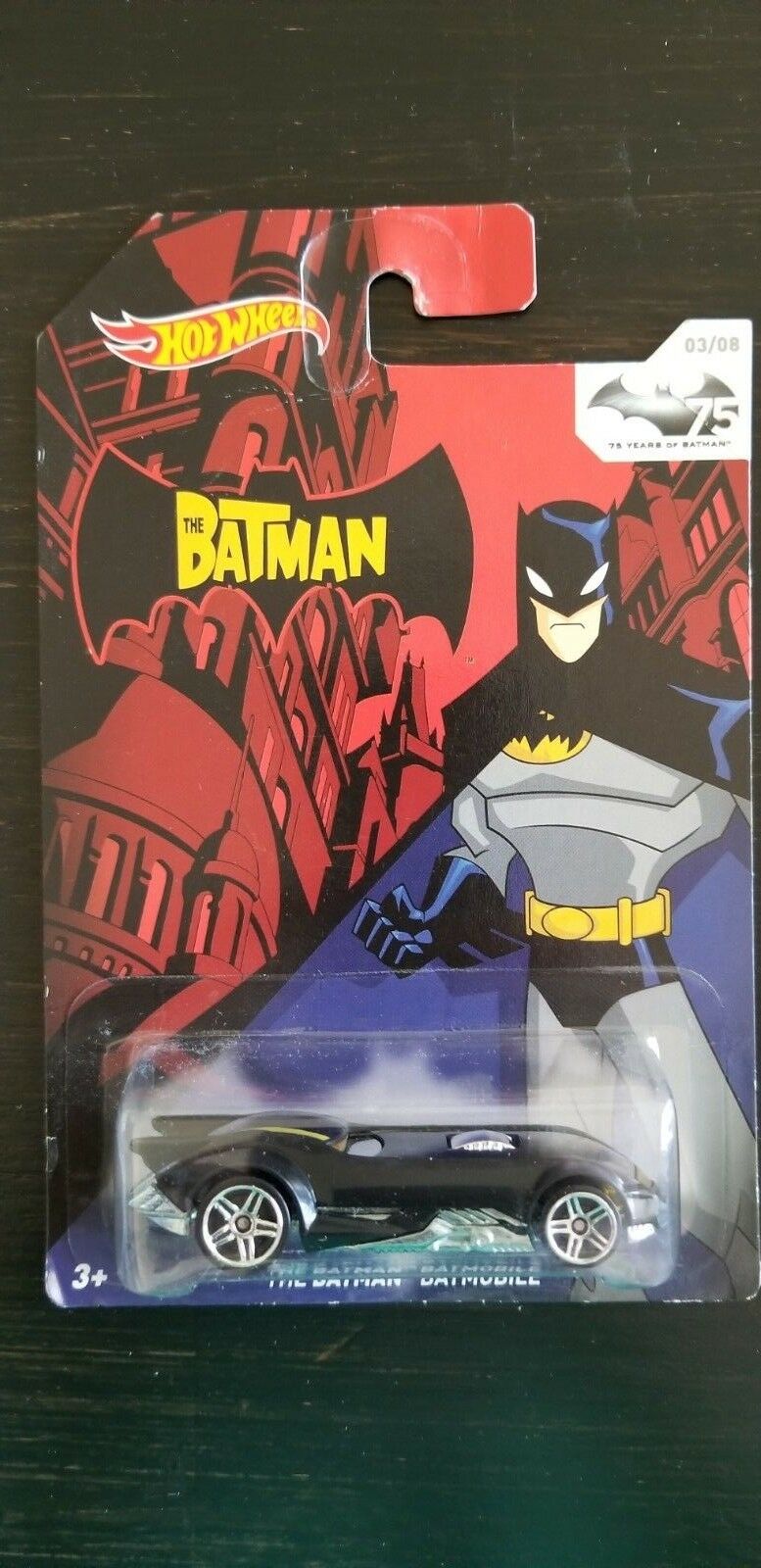 Hot Wheels Batman diecast car set with action figure for 1 - 8
