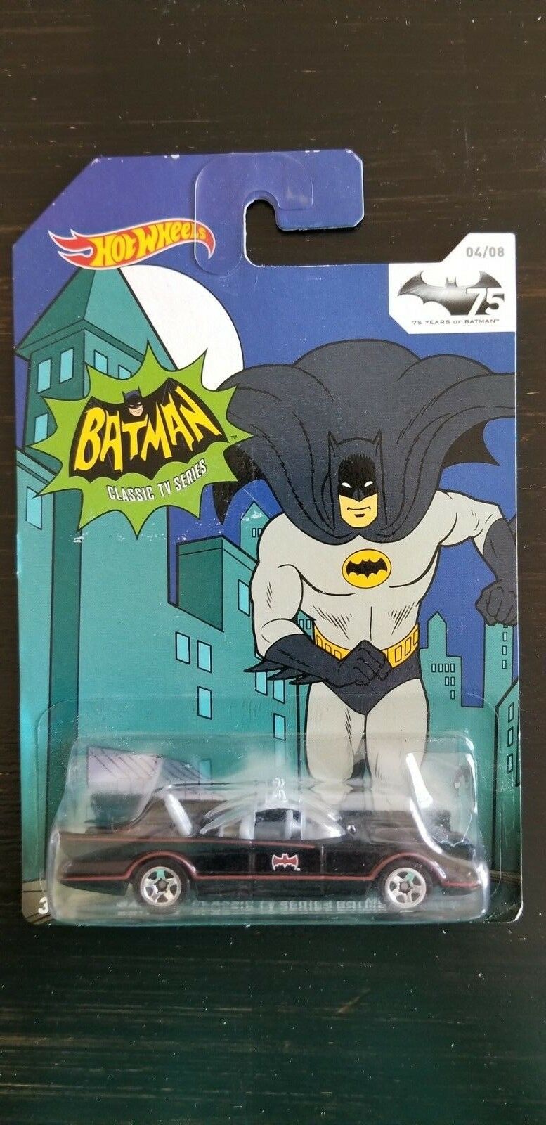 Batman action figure and car set from the Classic TV Series for Hot Wheels 1 - 8