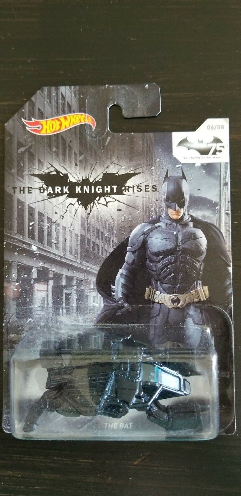 Batman action figure set with car, featuring "The Dark Knight Rises." for Hot Wheels 1 - 8