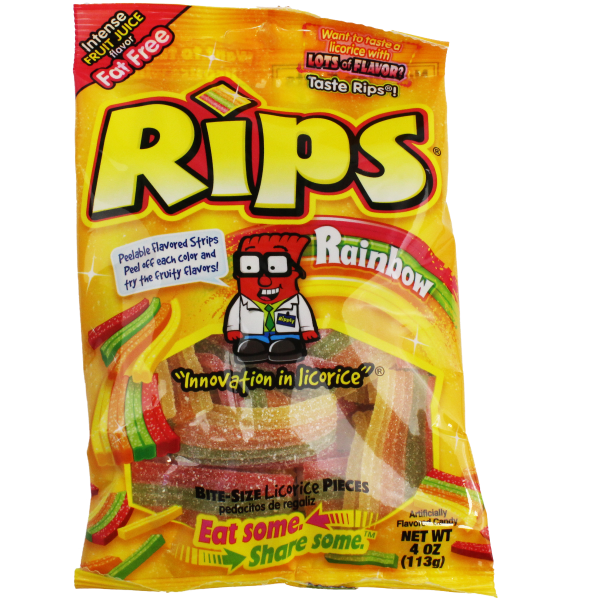 Rips Roll Rainbow Peg Bag | 34671 | Mountain Sweets