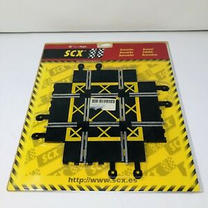 Black track set for model train layout, interlocking pieces for SCX 84090