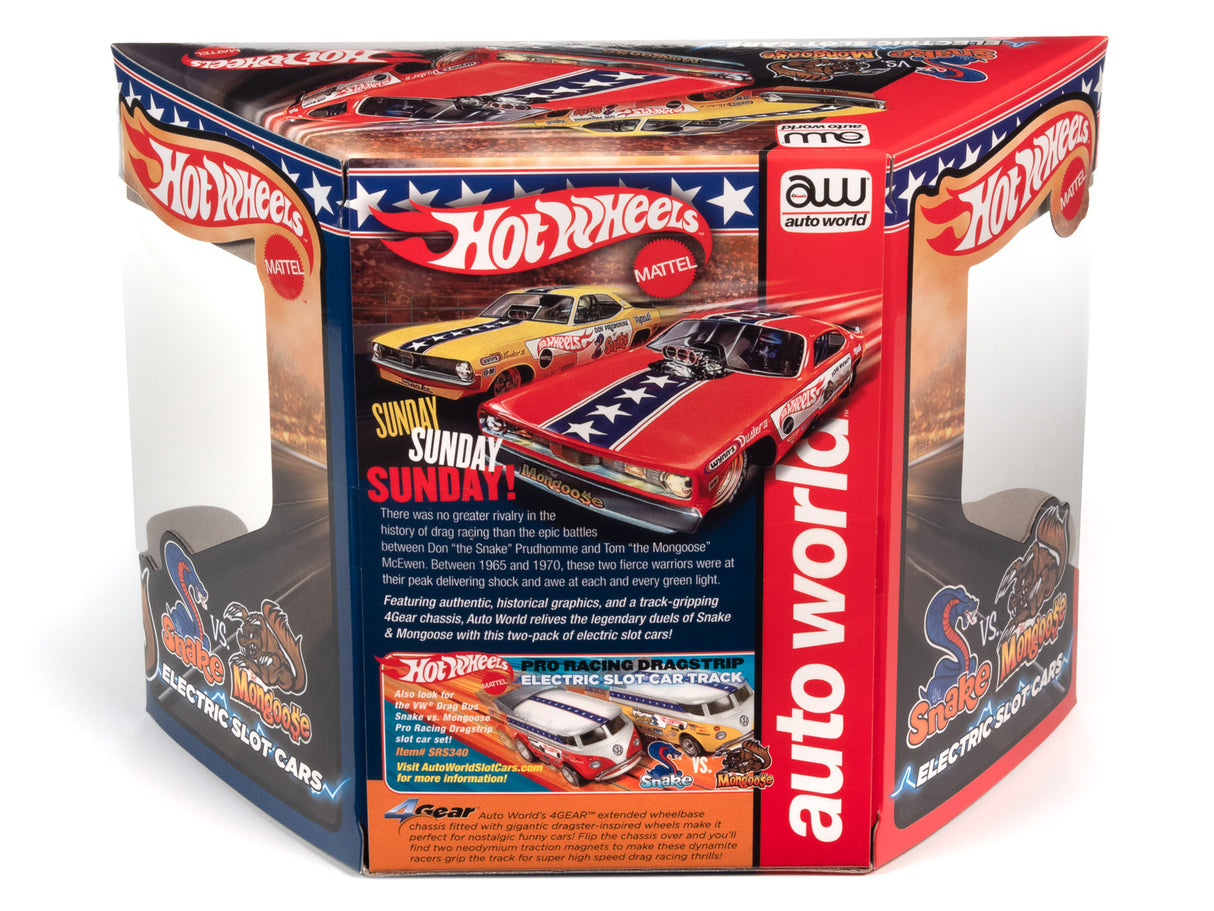 Hot Wheels Snake & Mongoose 2pk - 4Gear | SC2PK001 | Auto World