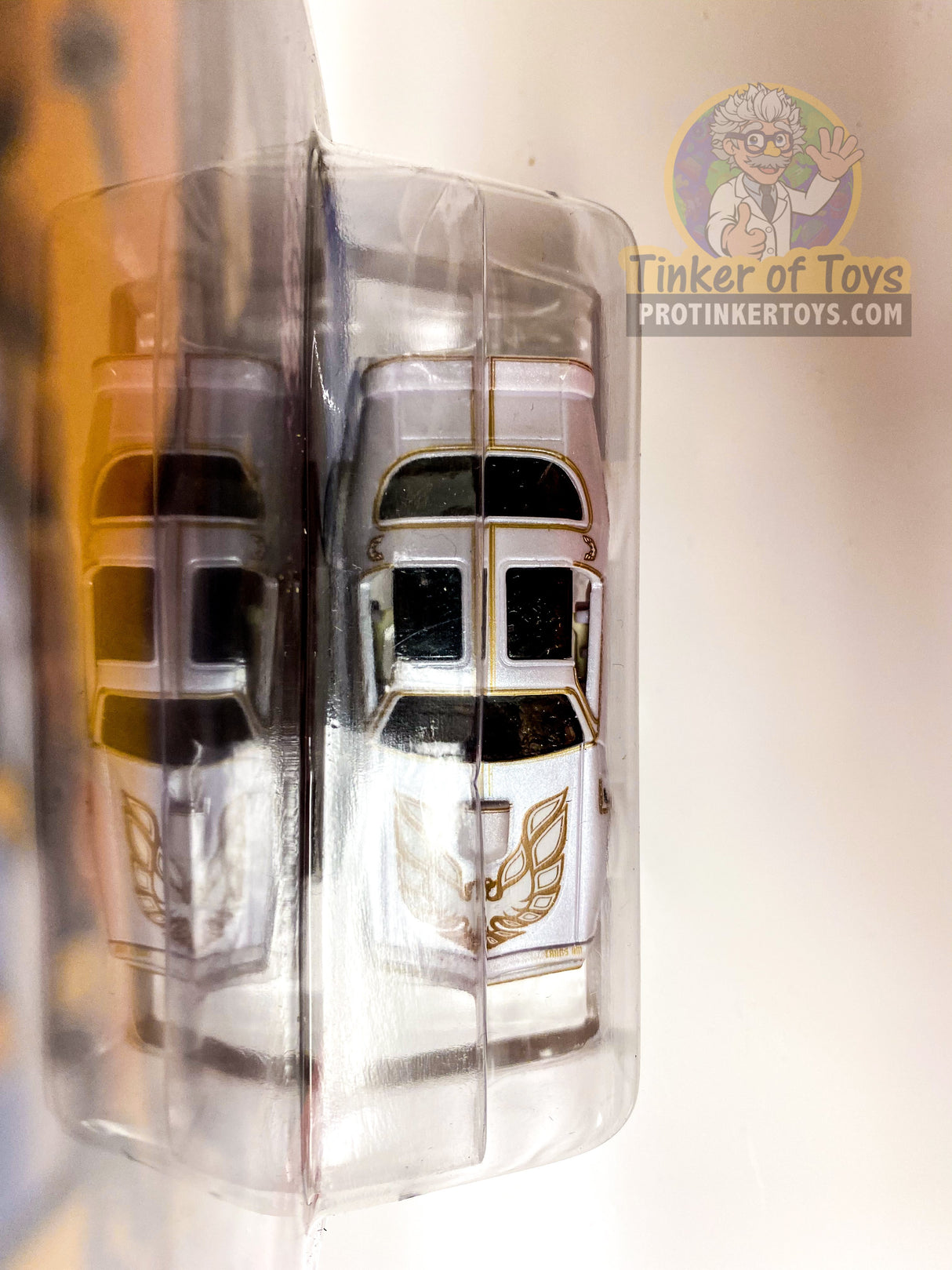 Slot cars: KITT and KARR vehicles displayed together for Auto World