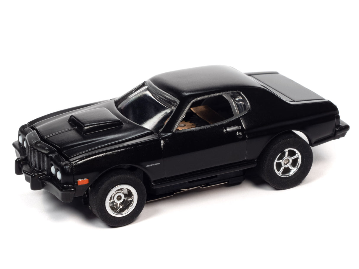 - X-Traction - Release 34 | SC368 | Auto World-Auto World-#3 - 1976 Ford Torino - Black-ProTinkerToys