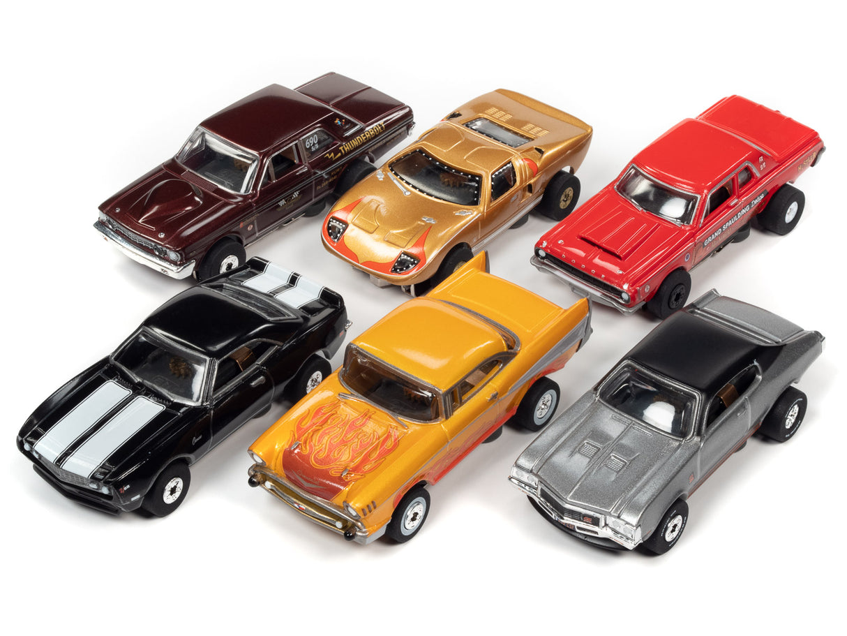 Assortment of slot cars on white background for Auto World SC379, white background view, product view 38