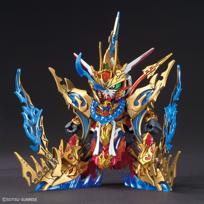 Gundam Wukong Impulse in dynamic pose with blue and gold accents for Bandai 5061783