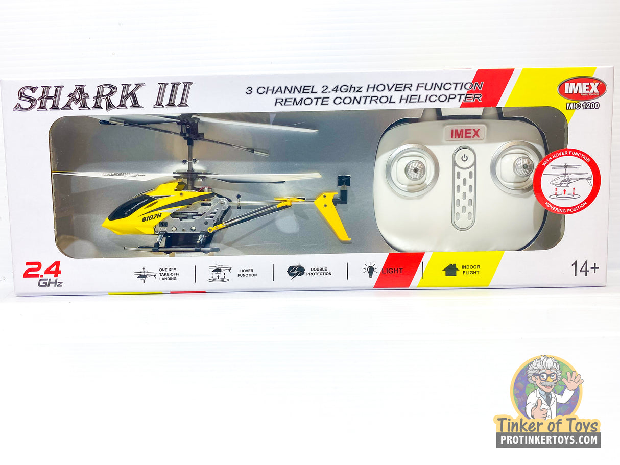 Shark 3 Channel 2.4ghz Gyro Rc Helicopter | MIC1200 | IMEX-RC