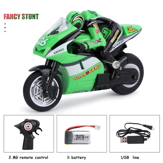 Shenqiwei 8012 2.4G 3CH 1/20 Scale Mini RC Motorcycle | MIC1465 | Imex