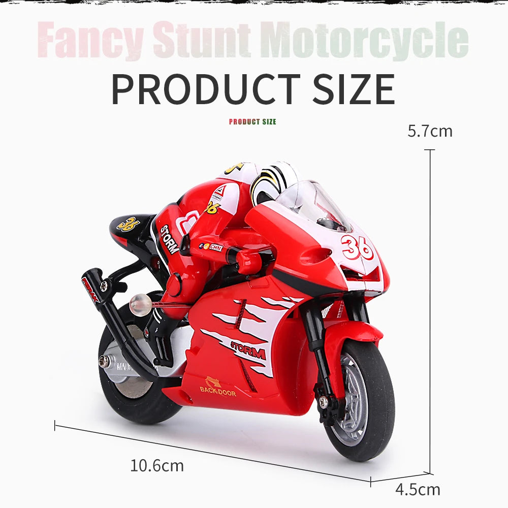 Shenqiwei 8012 2.4G 3CH 1/20 Scale Mini RC Motorcycle | MIC1465 | Imex