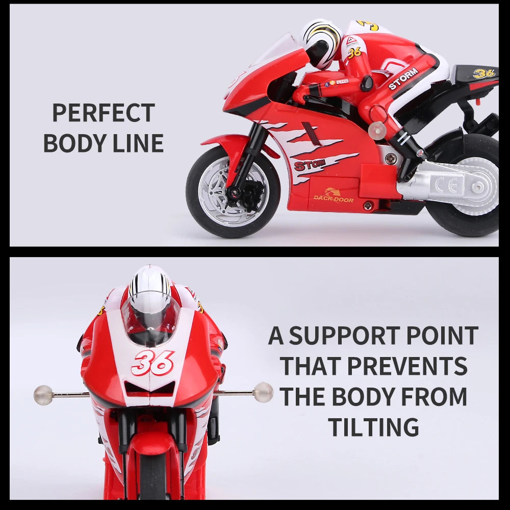 Shenqiwei 8012 2.4G 3CH 1/20 Scale Mini RC Motorcycle | MIC1465 | Imex