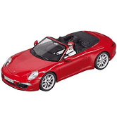 Red Porsche 911 Carrera S Cabriolet viewed from the side for 27534