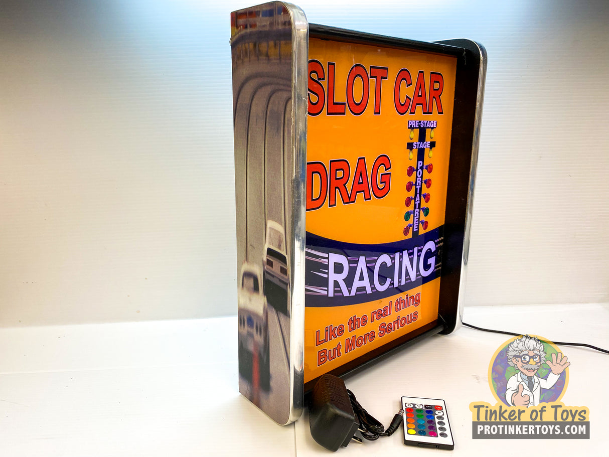 Slot Car Drag Racing | Light Up Display Sign