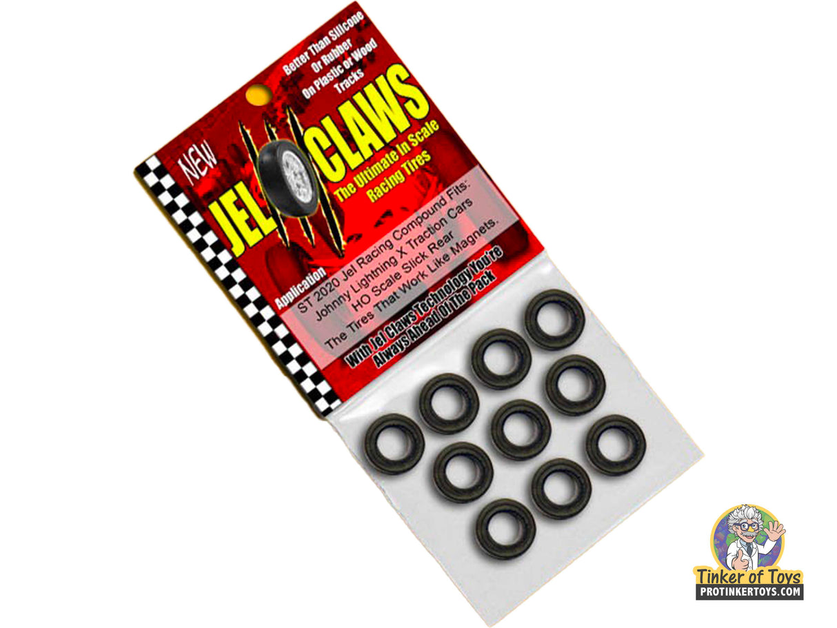 Set of rubber tires for scale model race cars for 1:64 ST2020