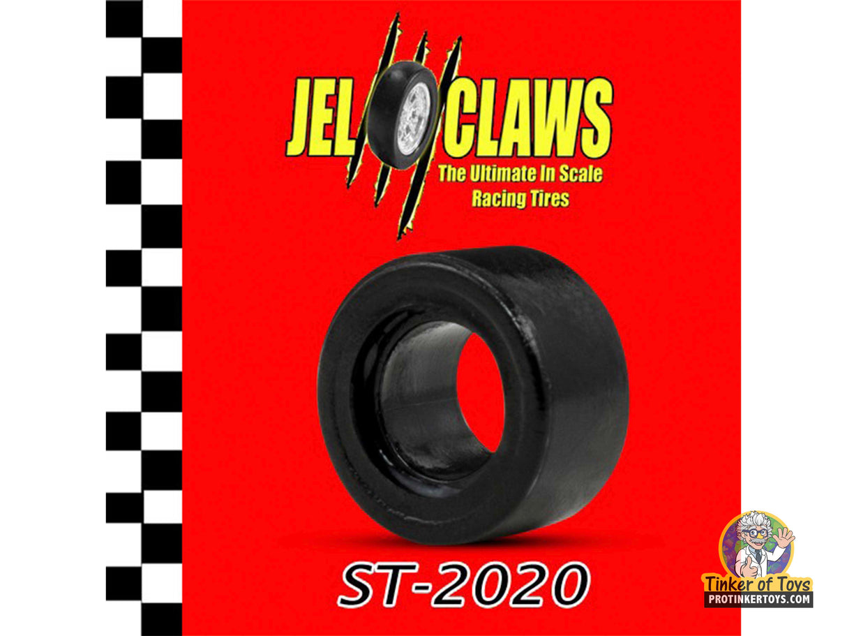 Black scale racing tire, ST-2020, for 1:64 scale slot cars for ST2020
