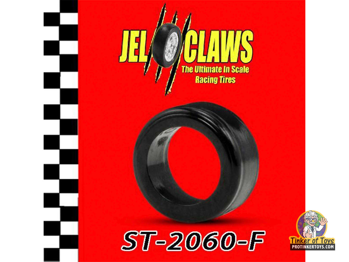 Black scale model racing tire, ST-2060-F for 1:64 AFX Super G+ F