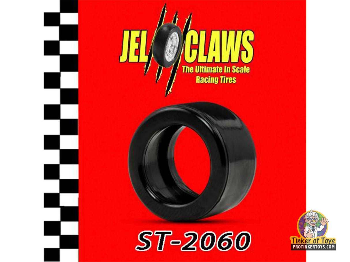 Black scale model racing tire, ST-2060, for 1:64 scale vehicles for AFX Super G+ R