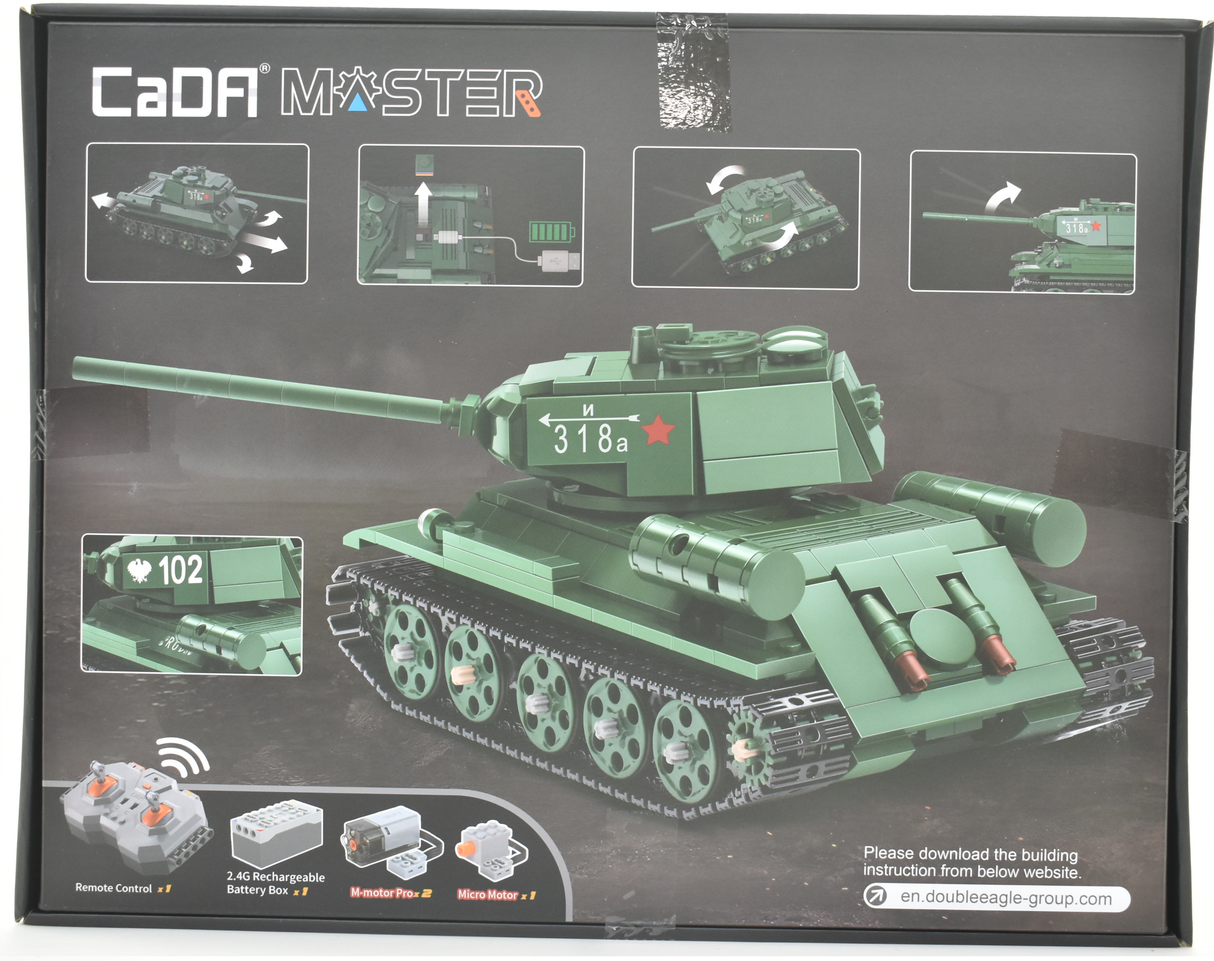 T-34 Medium Tank 722pcs R/C Control | C61072W | CaDA