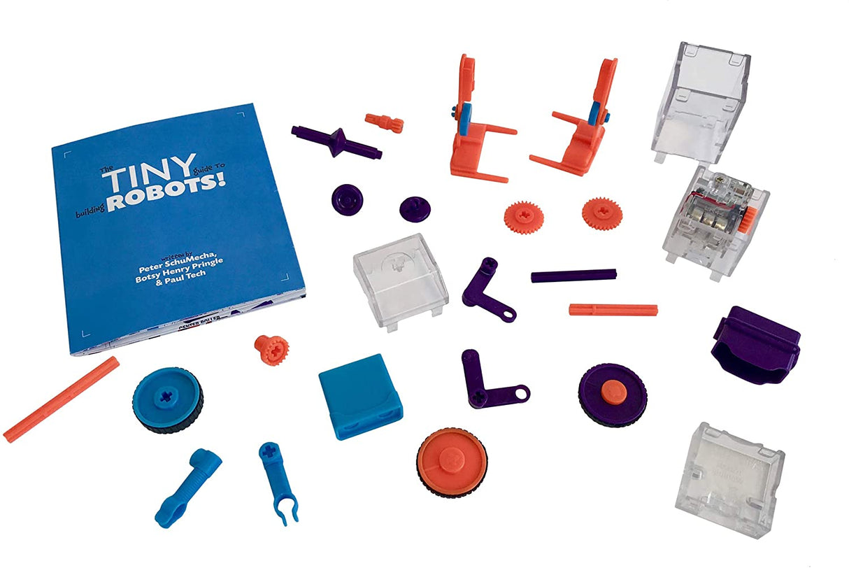 Assortment of building blocks and electronic components for robotics kits for Smart Lab 00634