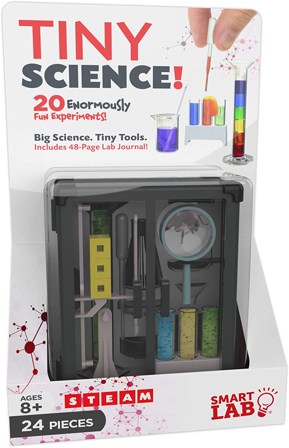 Science experiment kit with tools and journal for ages 8+ for Smart Lab 00654