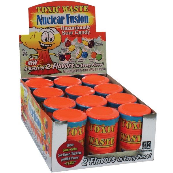 Toxic Waste Nuclear Fusion Candy/Bank | 42296 | Nassau Candy
