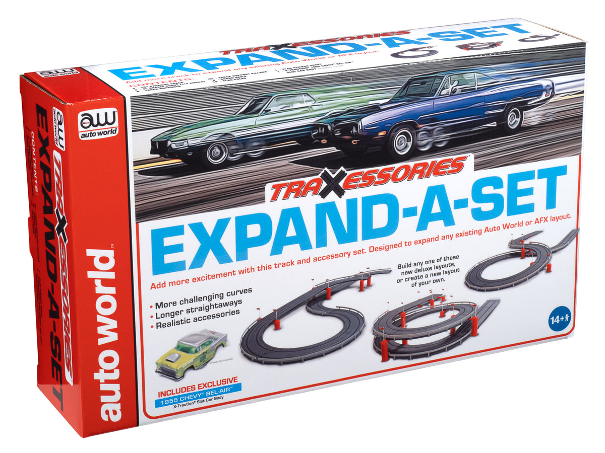 7' Track & Accessory Expand-A Set with 1955 Chevy Bel Air Gasser