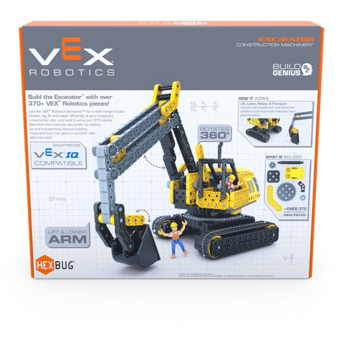 VEX Robotics excavator kit with arm and tracks, ready for building for HexBug 406-7608