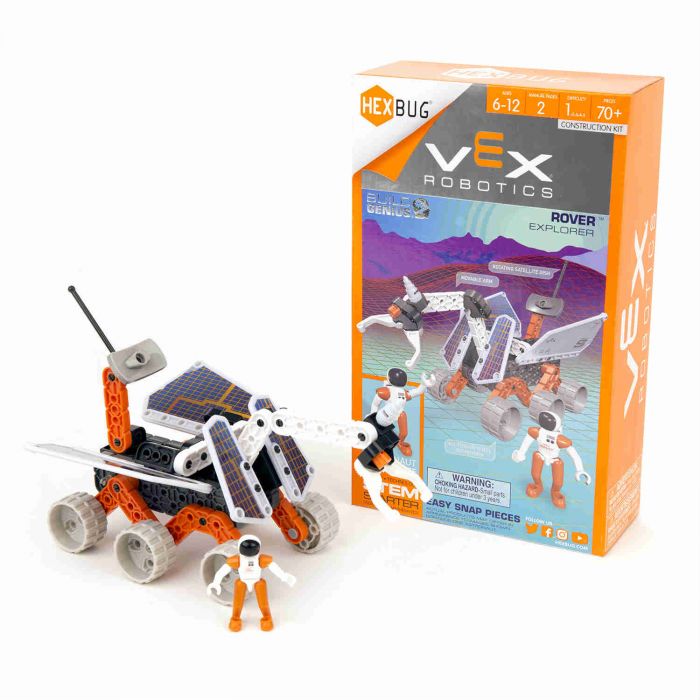 Robot kit with rover and minifigures for building and play for HexBug 406-5568
