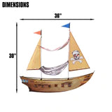 Pirate Ship DLX 3D Nylon Kite WindZone | 82833 | Brain Storm