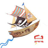Pirate Ship DLX 3D Nylon Kite WindZone | 82833 | Brain Storm