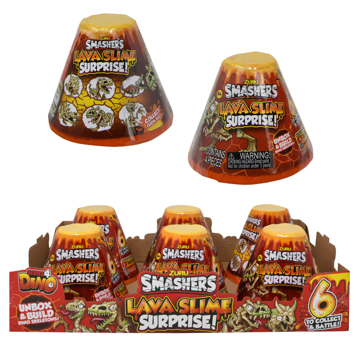 Zuru Smashers Small Volcano Series 4 Lava Slime | 7472TQ1 | Mattel