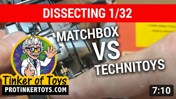 DISSECTION | SCX 1/32 Matchbox VS Tecnitoys Who Wins? - protinkertoys