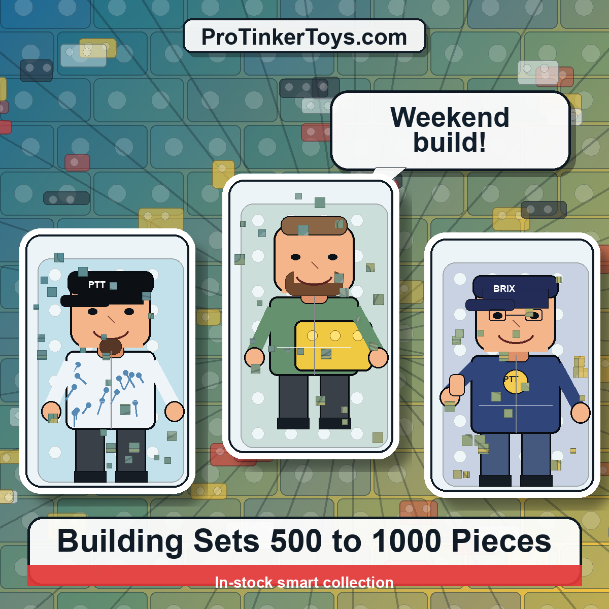 Building Sets 500 to 1000 Pieces ProTinkerToys collection image