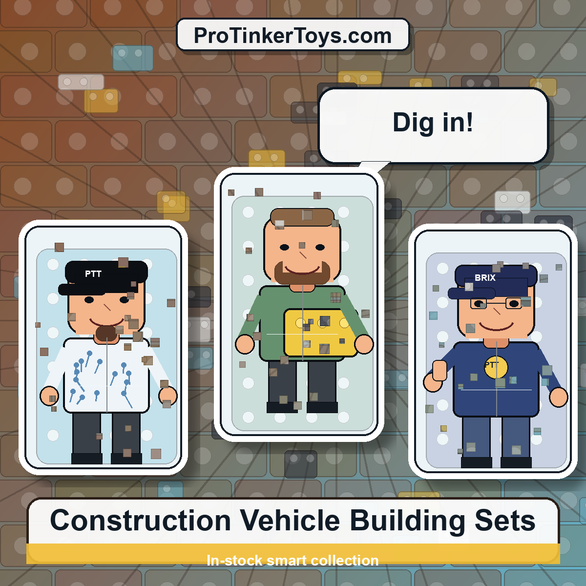 Construction Vehicle Building Sets ProTinkerToys collection image