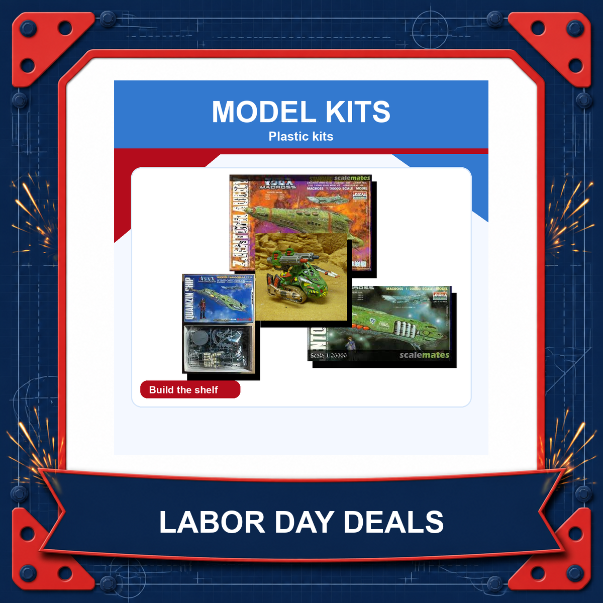 Plastic model kit Labor Day sale collection