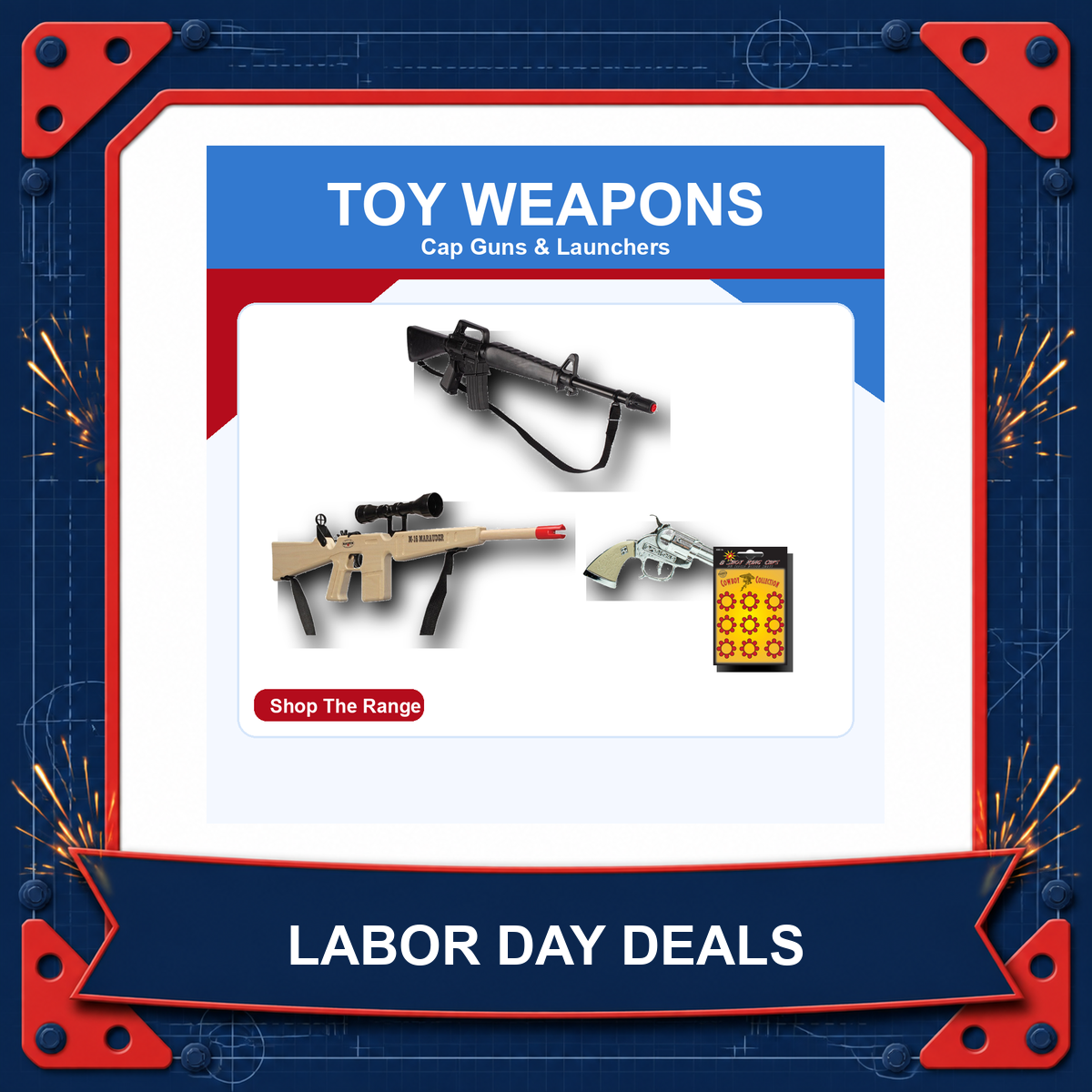 Toy weapons Labor Day sale collection