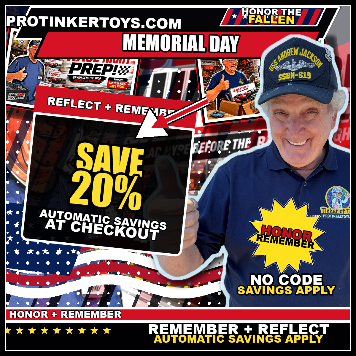 Memorial Day 20% Off