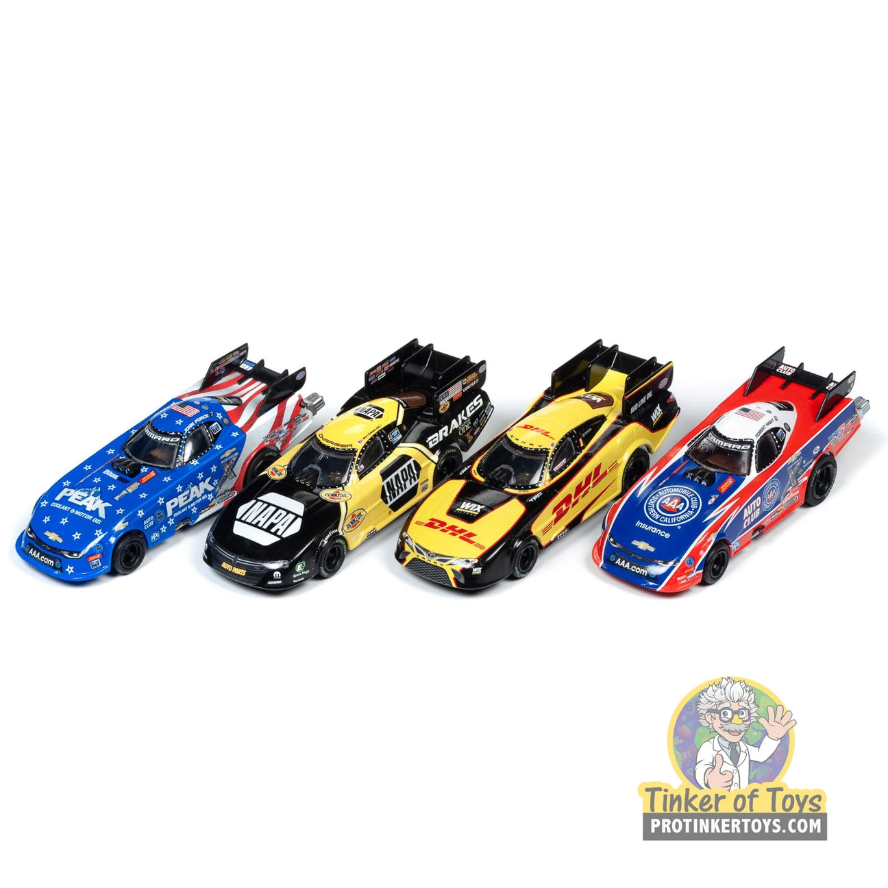 SC347 - NHRA Funny Cars - 4 Gear - Release 23 HO Slot Cars — Auto World HO slot car lineup