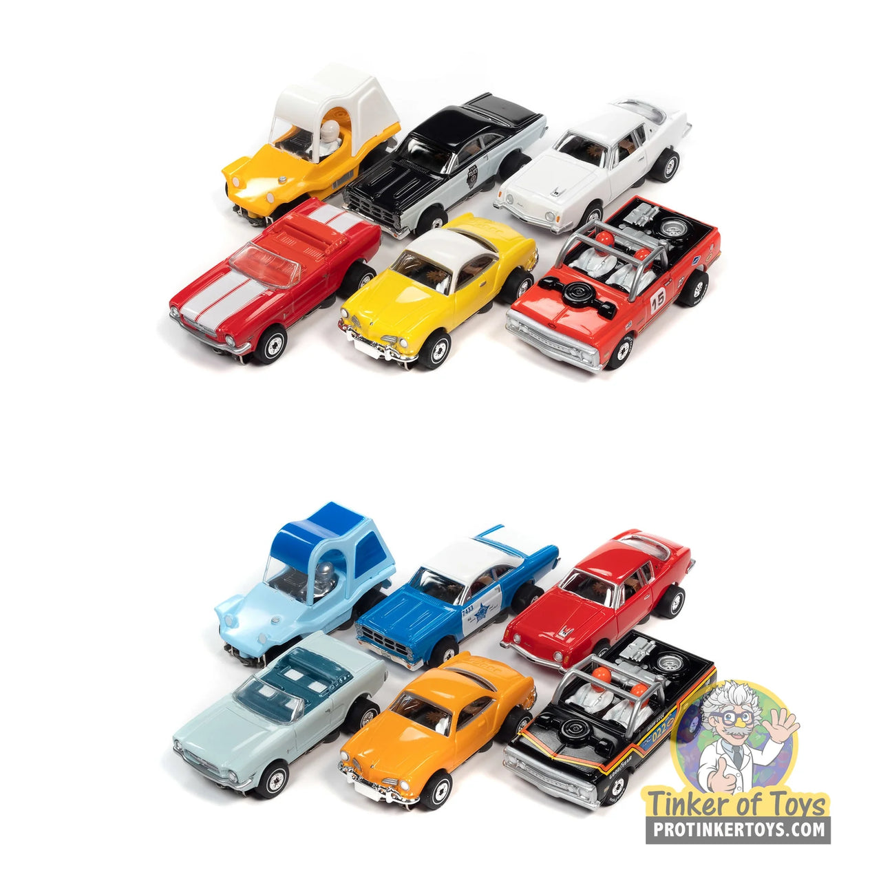 SC367 Auto World Thunderjet Release 34 HO slot cars, all twelve versions