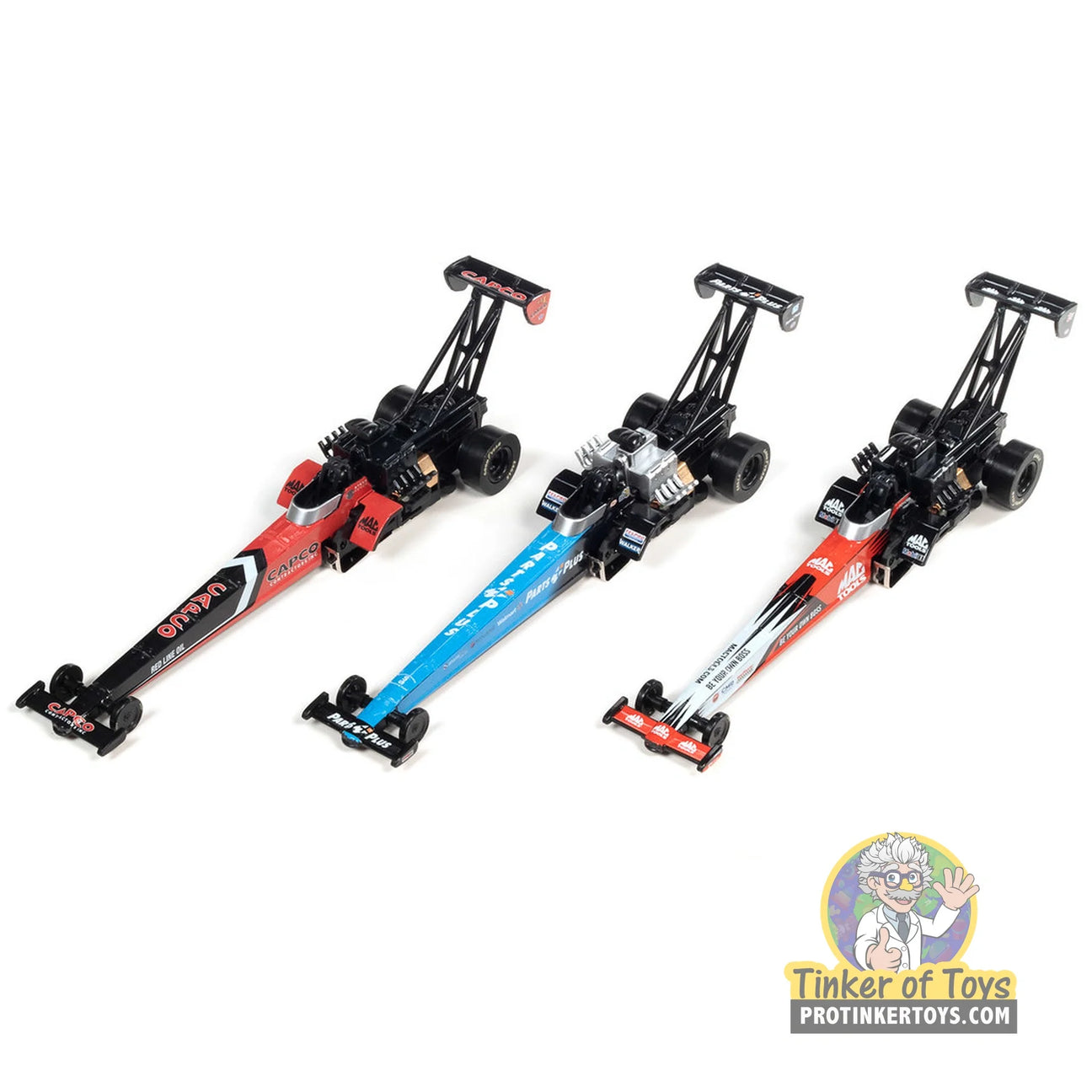SC370 Auto World NHRA Top Fuel Dragsters 4Gear Release 27 HO slot cars