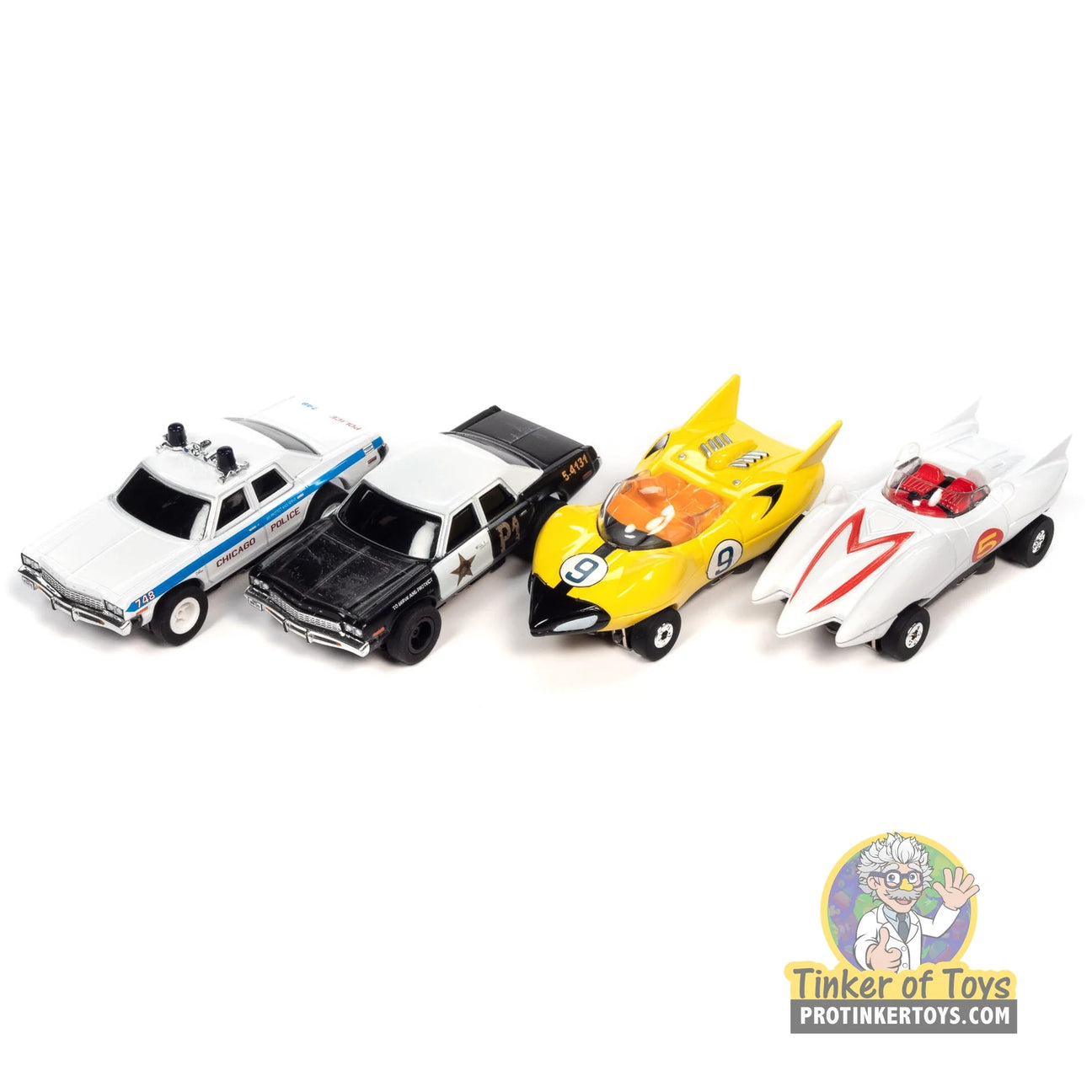 SC372 Auto World Silver Screen Machines Thunderjet and XTraction Release 36 HO slot cars