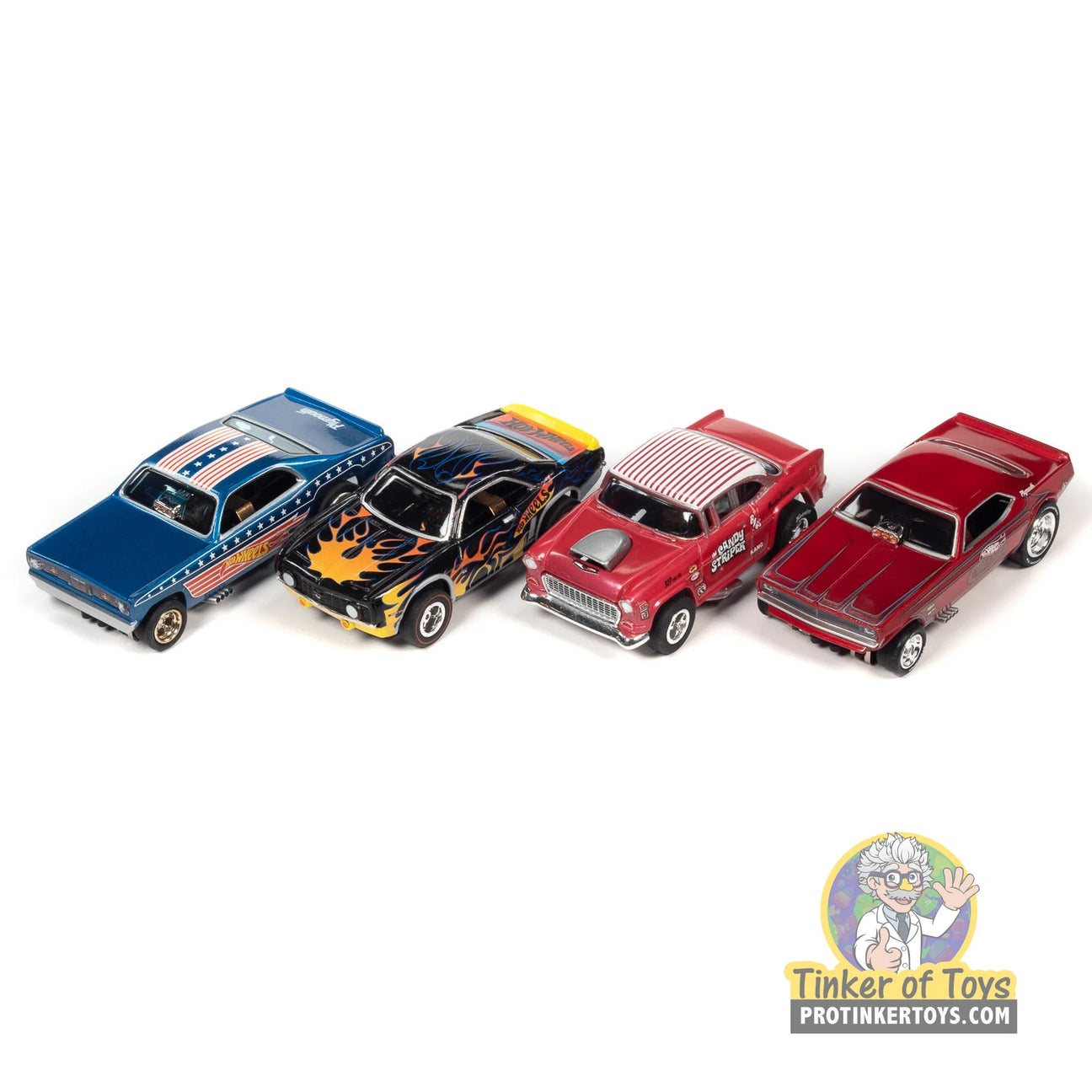 SC382 Auto World Hot Wheels Tribute 4Gear and X-Traction HO slot cars