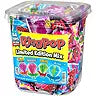 Assorted flavor lollipops in a bulk candy tub for Tops Candy 448017