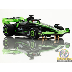 Green and black F1 race car model, Sauber C44 Stake for AFX/Racemasters 22091