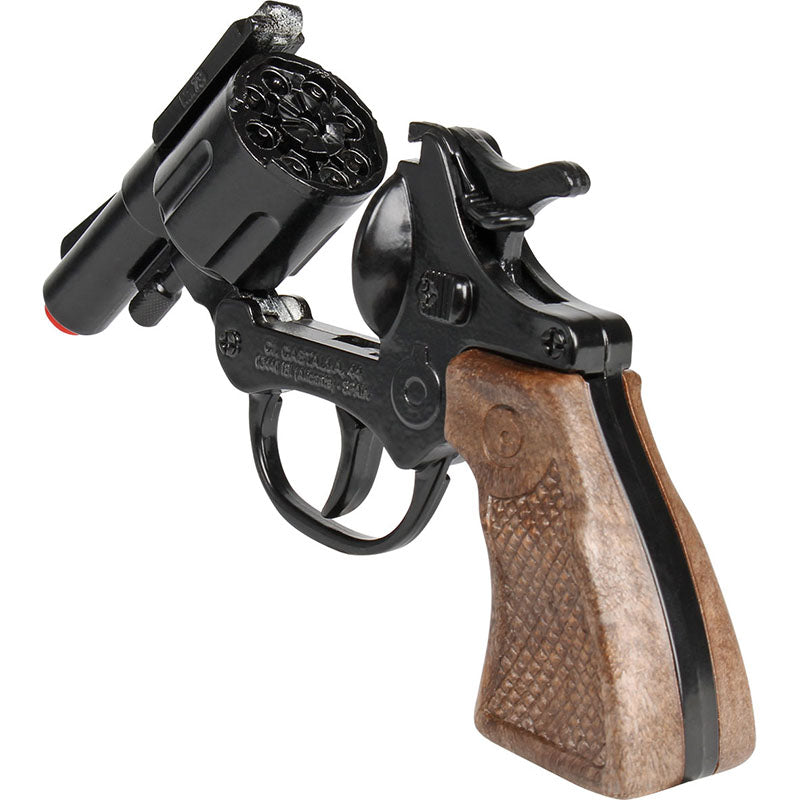 Black revolver and holster set for police use for Gonher 3073/6