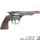 Cowboy 8-Shot Revolver Cap Gun with Holster - Steel | 3080/0 | Gonher