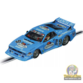 Blue Lancia race car toy with "Fruit of the Loom" and number 51 for Carrera Evolution 20027790
