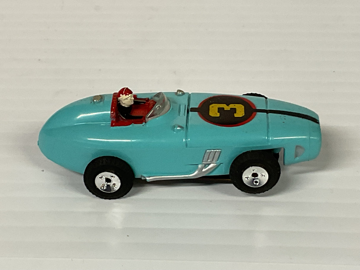 Aurora AFX -Thunder-jet Indianpolis Racer # 3 Turquoise  | 1359 | Aurora - AFX- Model Motoring
