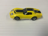 Aurora AFX non-magnatraction  Corvette, a production, one piece, body yellow with black stripes | 1703 | Aurora - AFX