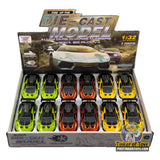 Assortment of 1:32 scale diecast Lamborghini cars in a display box for Xu Ye MIC1533