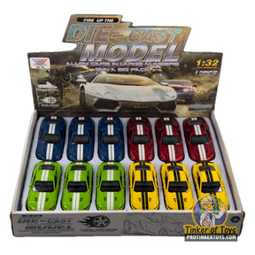 Assortment of 12 diecast muscle cars in various colors for Xu Ye MIC1532